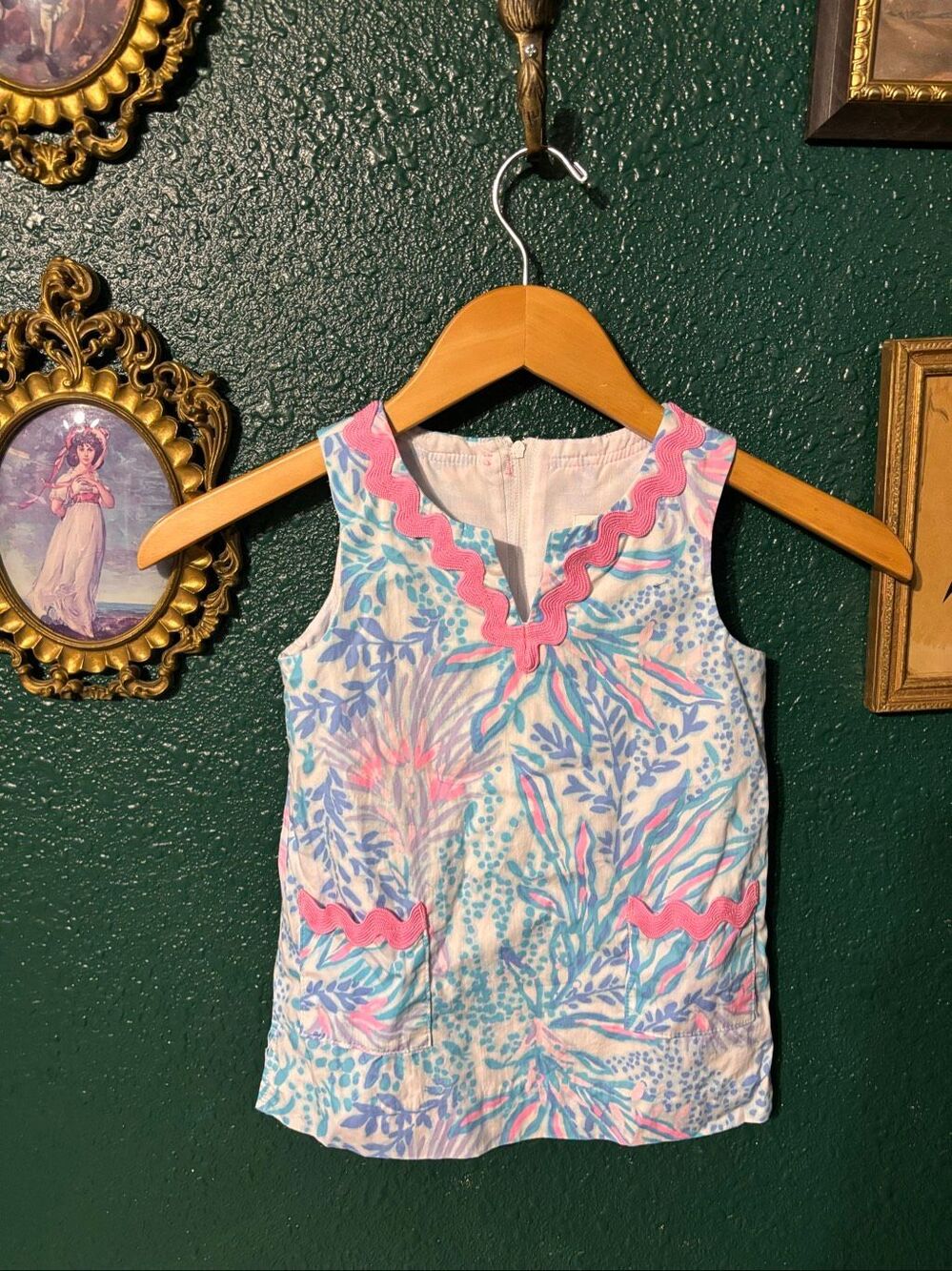 Lilly Pulitzer Girls Printed Dress Size Small 4 Girls